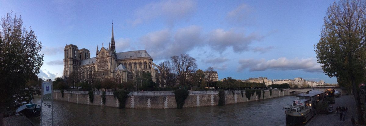 Cathédrale Notre-Dame de Paris (vue panoramique depuis le quai de Montebello)