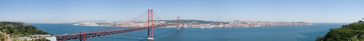 Panorama shot of Lisbon