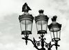 old street lamp  , paris