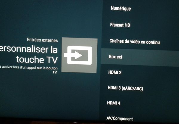 Touche TV, pas de raccourcis ni de Satelilte hormis Fransat