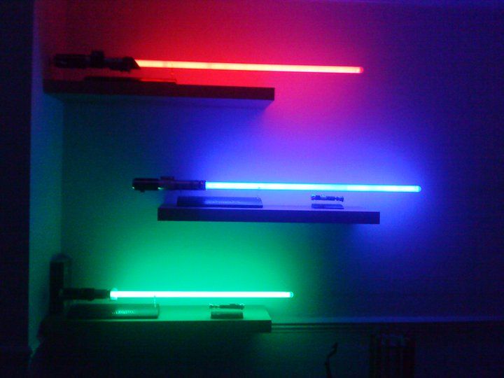 My lightsaber collection, which i think shows make.believe (in the force)